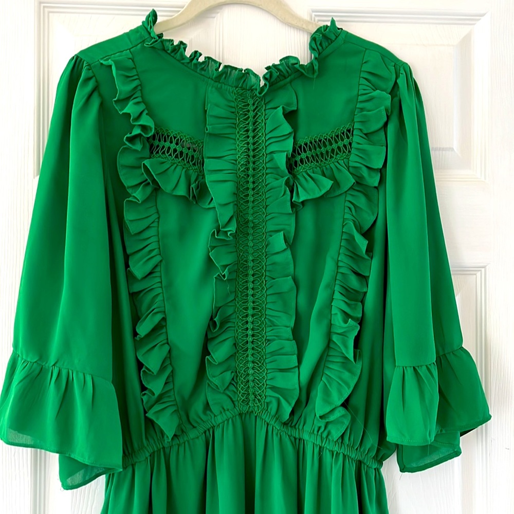 ***SOLD on ♏️*** Green Boho Dress